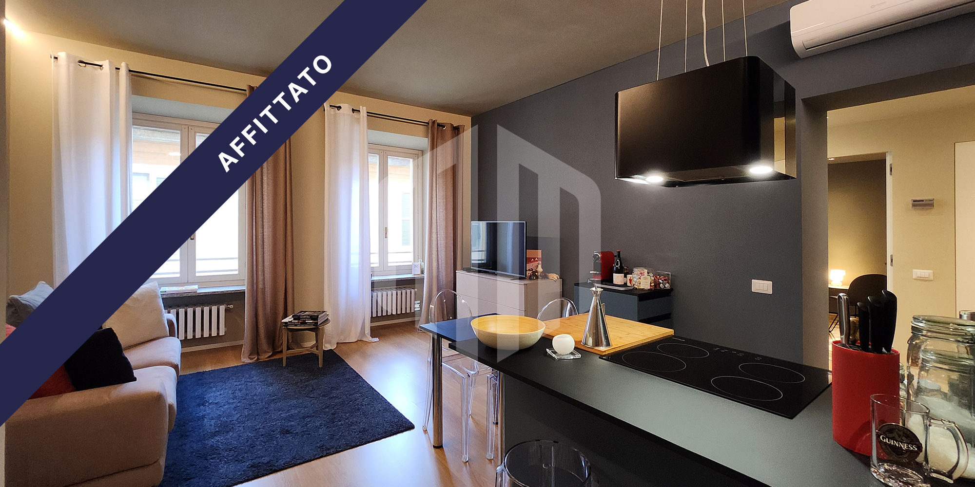 Bilocale di design in affitto nel cuore del centro storico di Novara