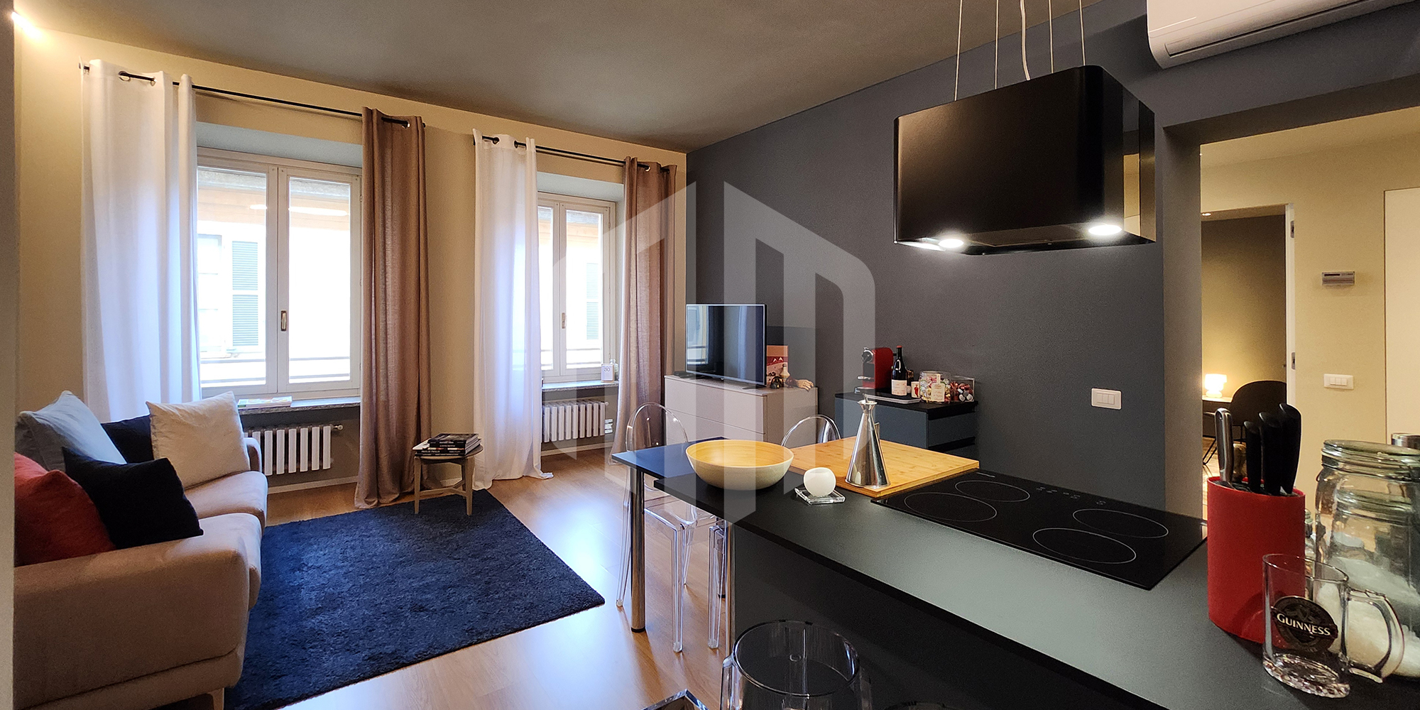 Bilocale di design in affitto nel cuore del centro storico di Novara